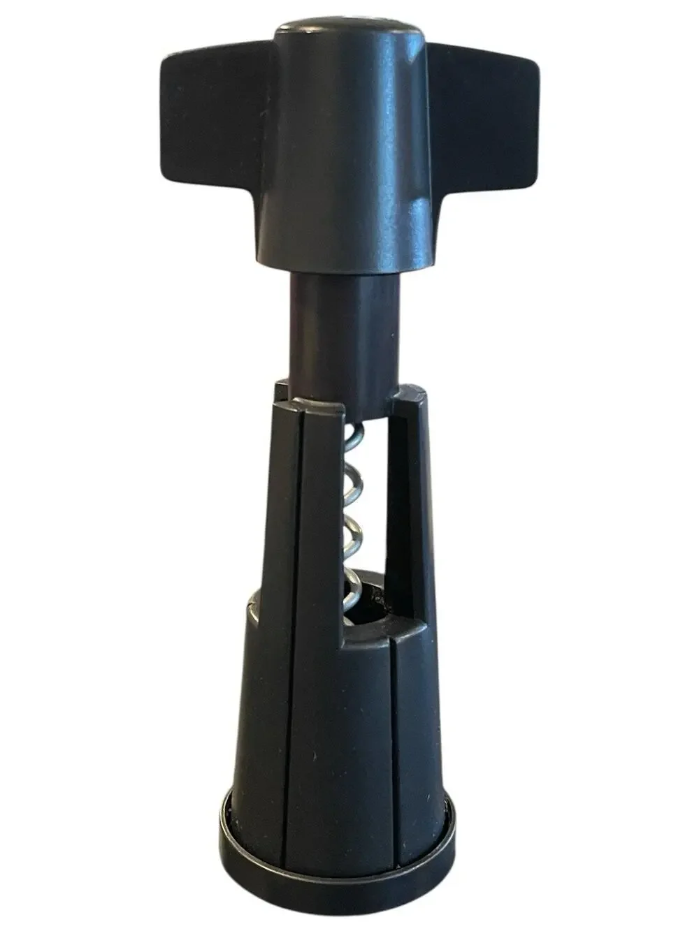 PAMPERED CHEF Wine Bottle Corkscrew Opener Black RETIRED 2155